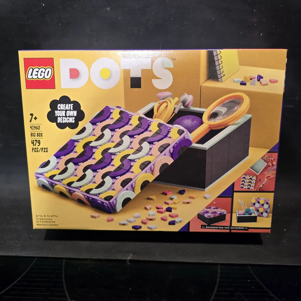 LEGO DOTS "BIG BOX" Creative Box - Purple, Yellow, Black, White - Picture 1 of 2